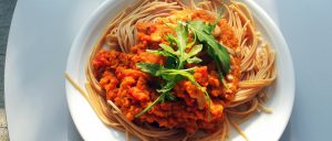 Spaghetti mit Kürbissauce und Riesling Weinkellerei Hohenlohe – Fürstenfass