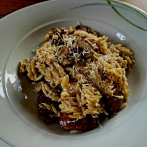 Orzo Risotto mit Pilzen