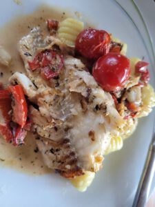 Mediterraner Schellfisch mit Gnocchi