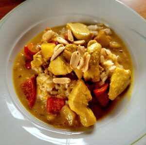 Hähnchen Erdnuss Curry