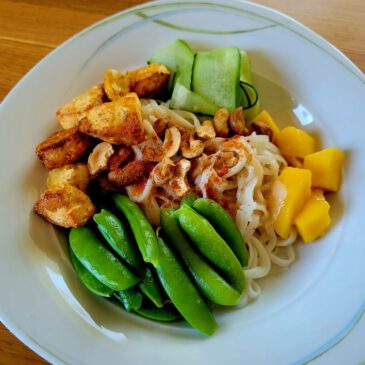 Sommer Bowl mit Zuckerschoten